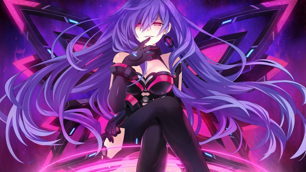 The anime of Neptunia is purple