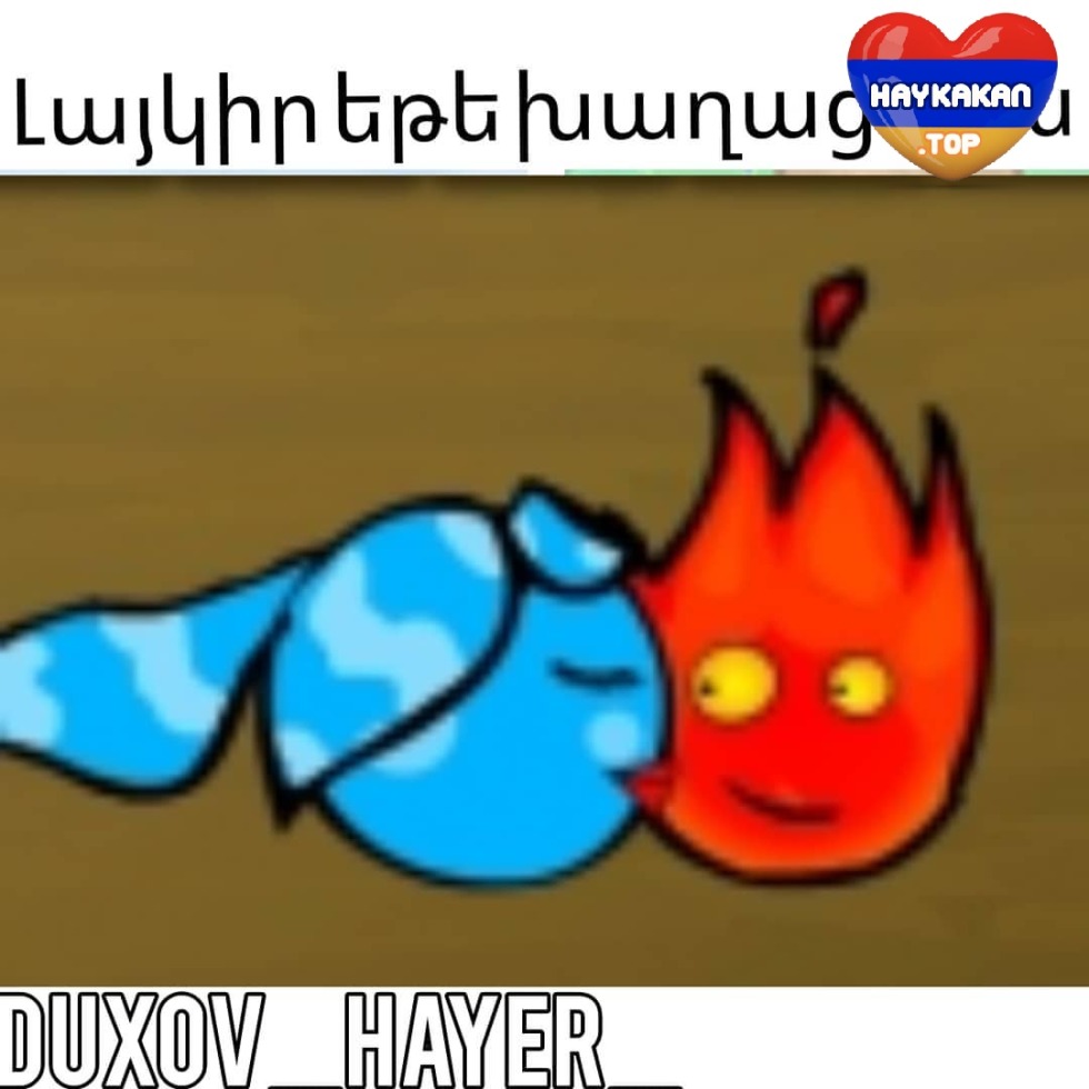 Game fire and water in a forest temple