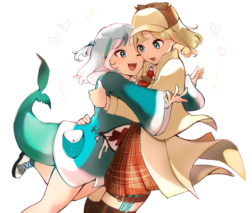 Amelia Watson and Gura