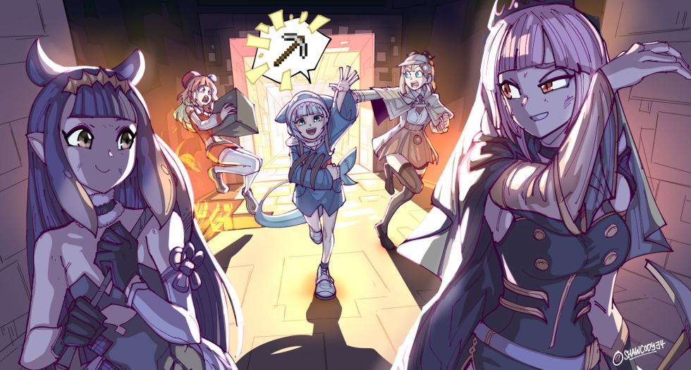 Amelia Watson and Gawr