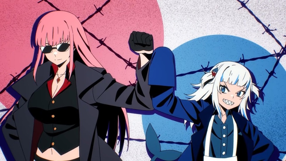 Hololive Amelia Watson and Gura