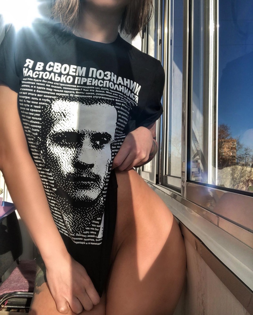 Victoria Liskova with her son