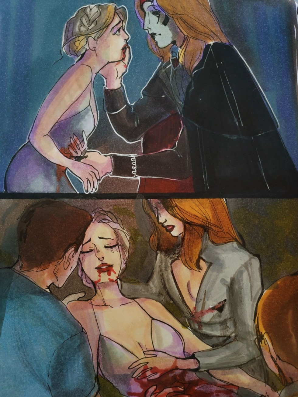 Shadows of St. Luke and Sarah