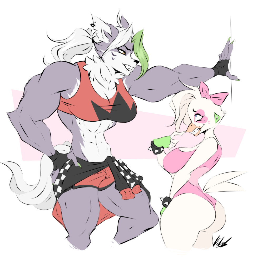 FNAF Securiti Brich Roxy and Gregory