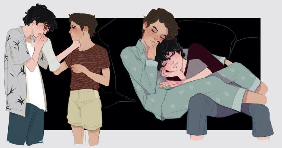 Richie Tosier and Eddie Caspbrack Art