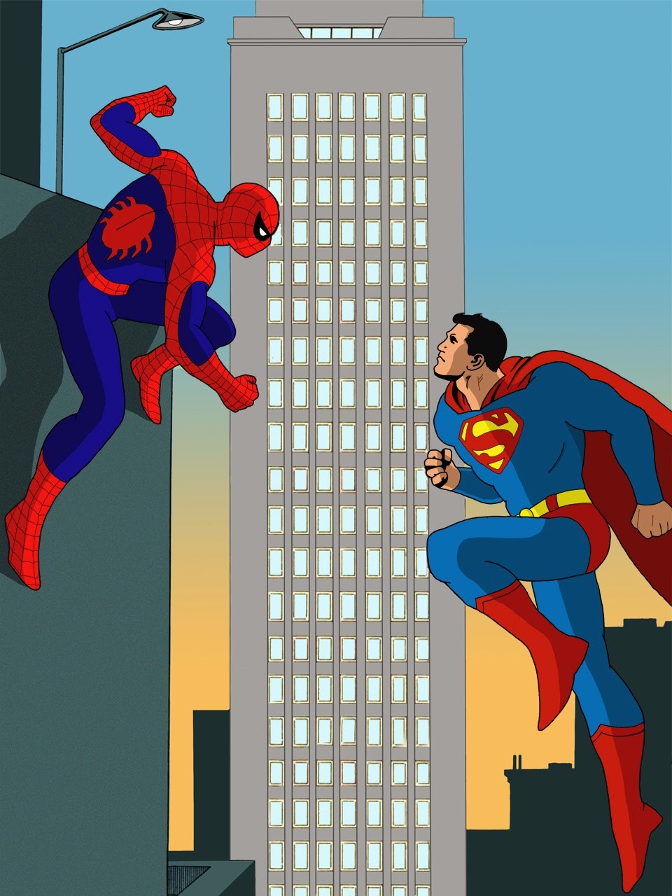 Superman vs Spider Man Parody