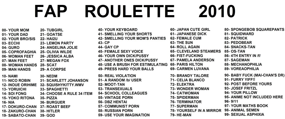 FAP roulette