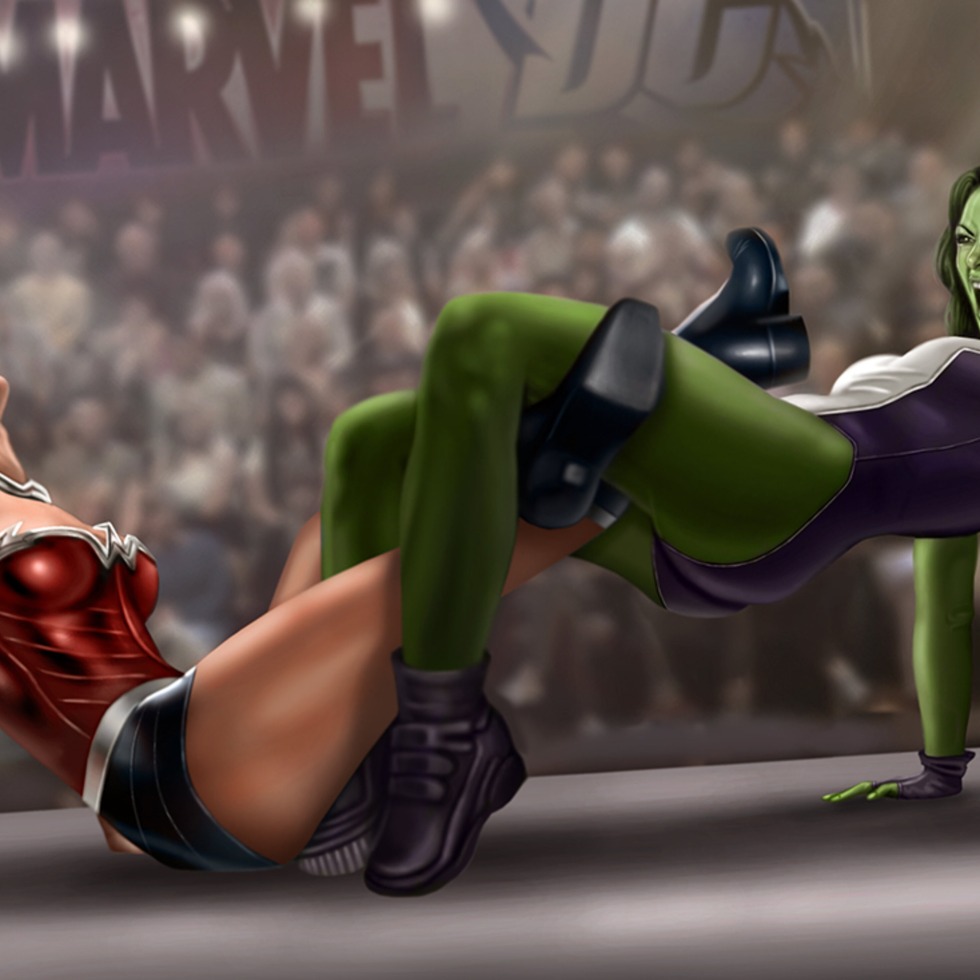 Hulk woman vs Rog