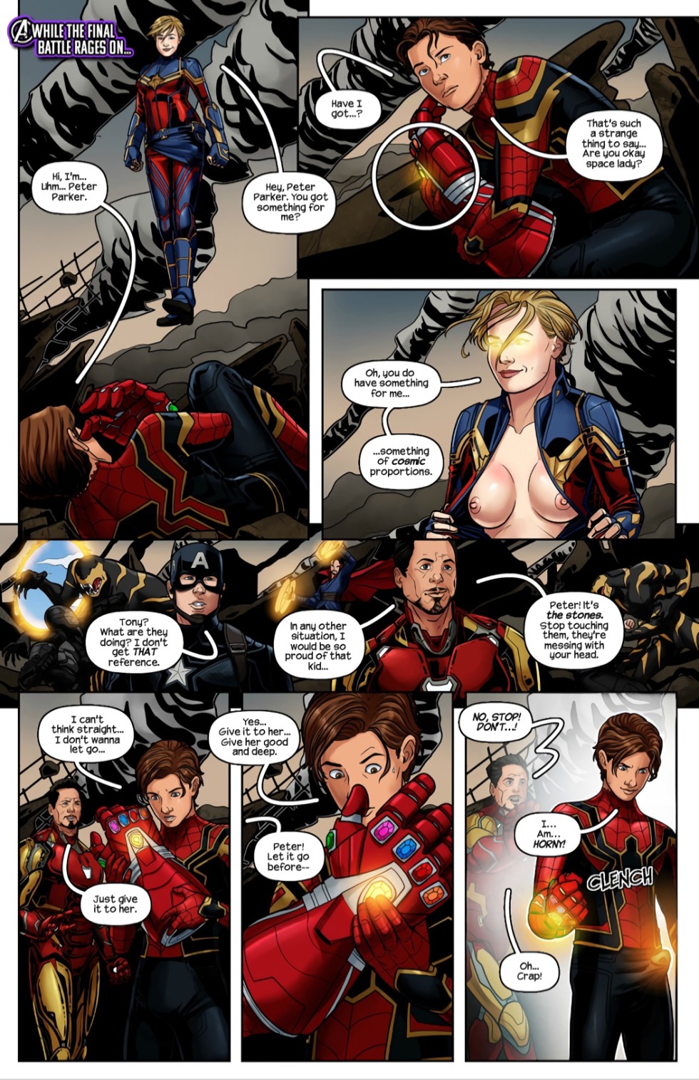 Spider-Man War of Infinity 1 Comic XXX