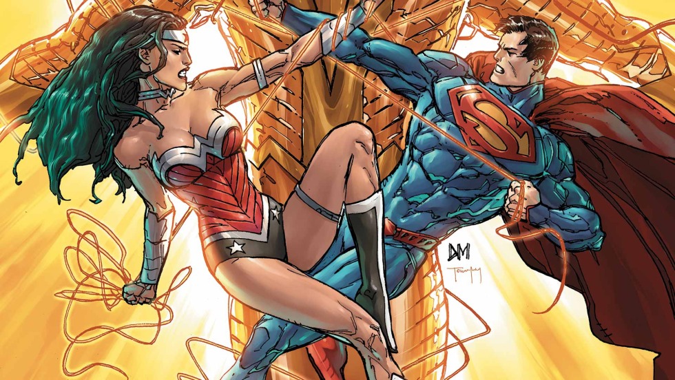 Miracle woman and Clark Kent