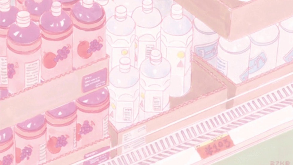 Anime aesthetics in pink tones