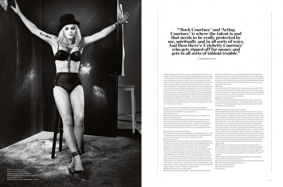 Courtney Love in full growth