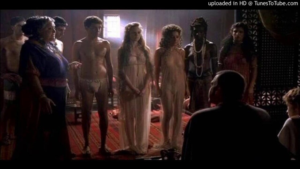 Naked slaves in the slaves market