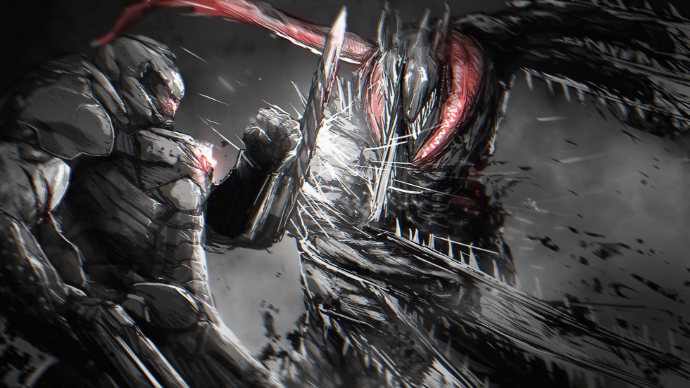 Makima and dogs man chainsaw